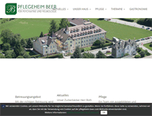 Tablet Screenshot of pflegeheim-beer.com